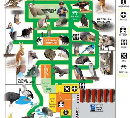 Featherdale Wildlife Park map