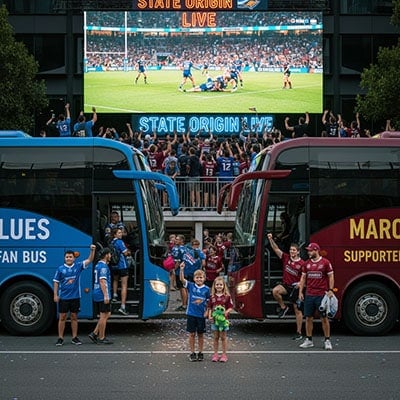 State of Origin Bus Hire Sydney